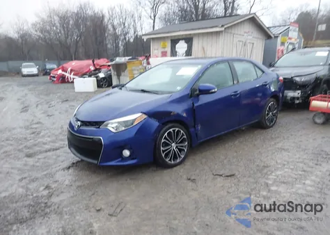 2015 Toyota Corolla S Plus из США, поврежденный, VIN 2T1BURHE5FC292860